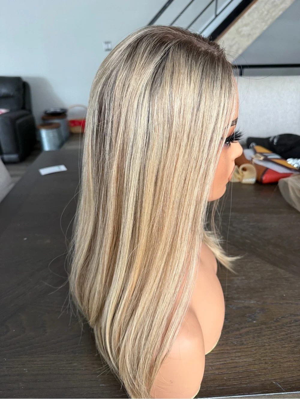 Human Hair wig European Texture 18 inches size small